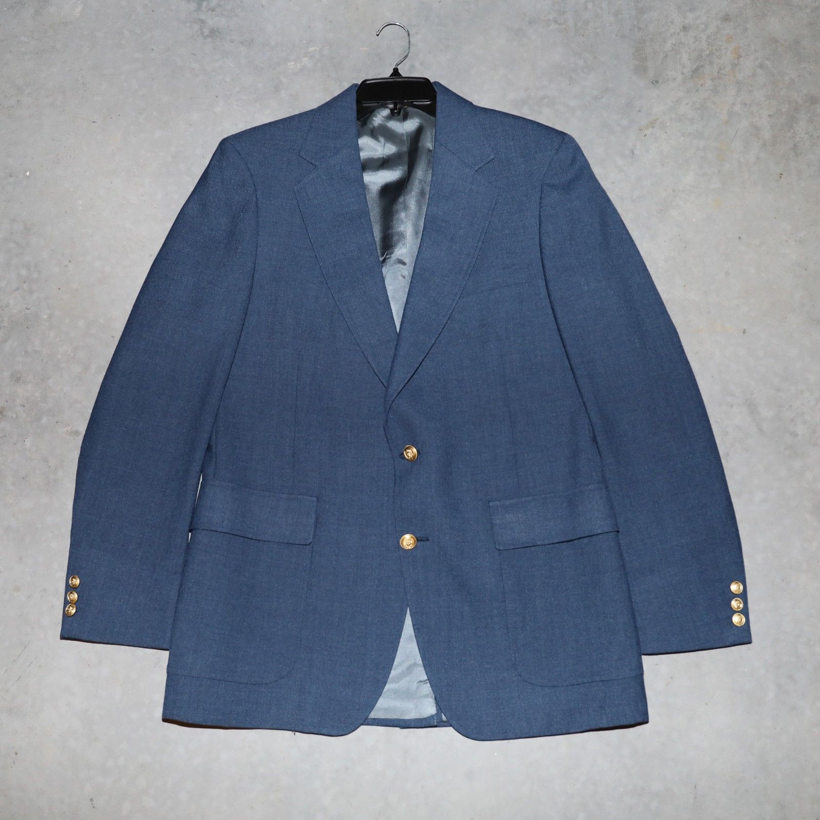 Adams Row Blue Suit Tailored Blazer Sports Jacket Mens Dress Jacket Size 46r